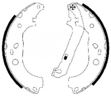 Барабанні гальмівні колодки (задні) TEXTAR 91064900 (фото 1)