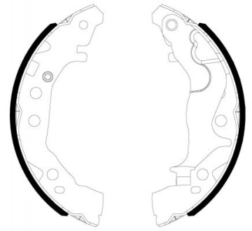 Барабанні гальмівні колодки 91086800