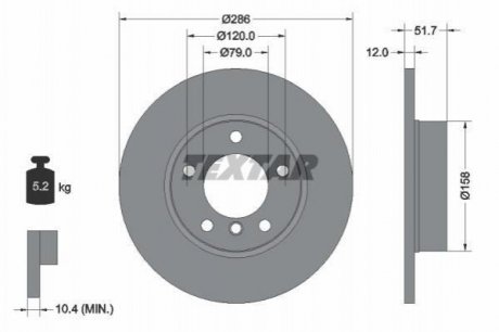 Тормозной диск (передний) 92055503