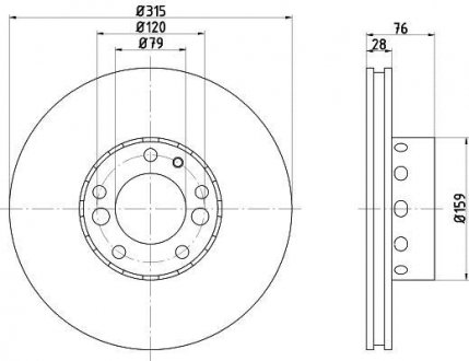 Тормозной диск (передний) TEXTAR 92070900 (фото 1)