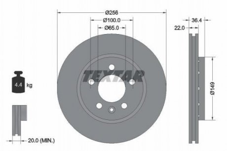 Тормозной диск (задний) 92098603