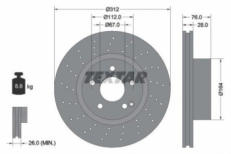 Тормозной диск (передний) 92099305