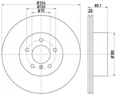 Тормозной диск (задний) TEXTAR 92146303 (фото 1)