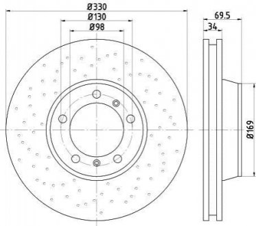Гальмівний диск TEXTAR 92149905 (фото 1)