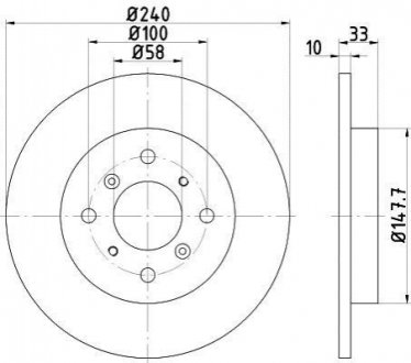 Гальмівний диск TEXTAR 92153300 (фото 1)
