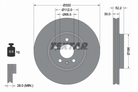 Гальмівний диск (передній) 92160005