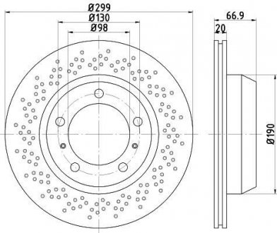 Тормозной диск TEXTAR 92165303 (фото 1)