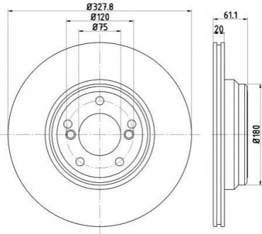 Гальмівний диск (задній) TEXTAR 92211305 (фото 1)