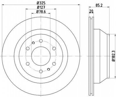 Тормозной диск (задний) TEXTAR 92271103 (фото 1)