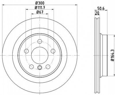 Гальмівний диск (задній) TEXTAR 92274503 (фото 1)