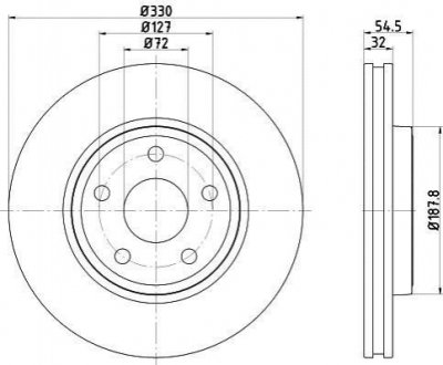 Тормозной диск (передний) TEXTAR 92274803 (фото 1)