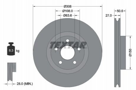 Тормозной диск 92306703