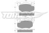 Колодки гальмівні (передні) Renault Megane 96-03/Clio 90-/Logan/Dacia Sandero 08- (+датчики) TOMEX TX1035 (фото 1)