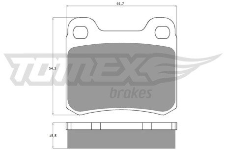 Колодки тормозные (задние) MB C-class (W202/S202)/E-class (W124/S124/C124) 93-00/MB 100 (W201) 85-93 TX10371