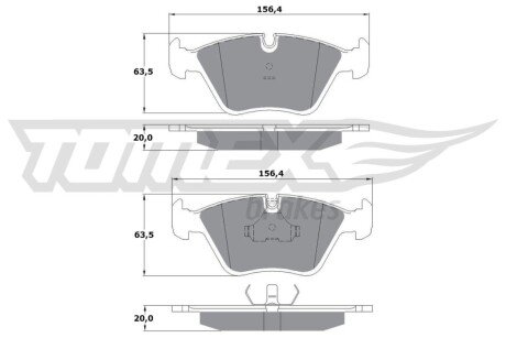 Колодки гальмівні (передні) BMW 3 (E36/E46) 92-06/5 (E34) 87-96/7 (E32) 87-94/Z3 (E36) 97-03 TX1069