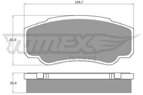 Колодки гальмівні (задні) Citroen Jumper/Fiat Ducato/Peugeot Boxer 94- TOMEX TX1246 (фото 1)