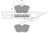 Колодки гальмівні (задні) VW T4 1.8-2.8 90-03 R15 (Lucas) Q+ (з датчиком) TOMEX TX13901 (фото 1)