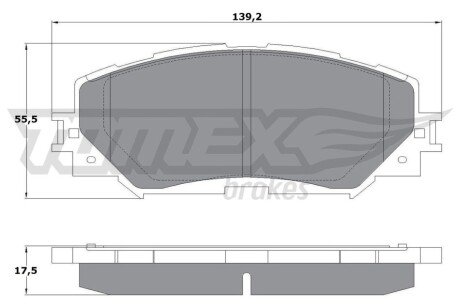 Колодки гальмівні (передні) Toyota Corolla 01-18/Auris 07-12/Rav4 III 05-/Yaris/Prius+ 12- TX1472