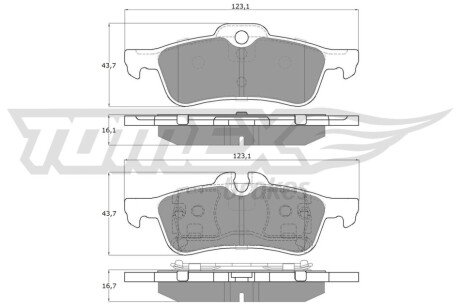 Колодки гальмівні (задні) Mini One/Cooper/Works 01-07 TX1603