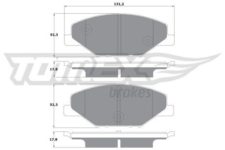 Колодки гальмівні (передні) Skoda Fabia 10- (TRW) Q+ TX1698