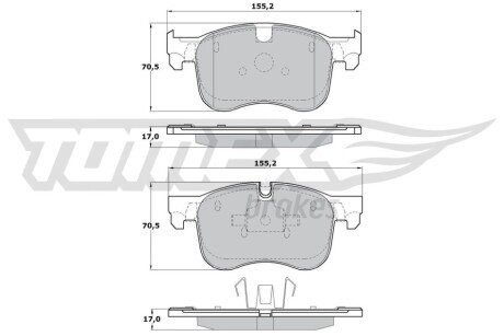 Колодки гальмівні (передні) Citroen C4 Picasso/Grand Picasso/Peugeot 308 13- TX1729