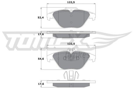 Колодки гальмівні (задні) MB C-class (W204/C204)/E-class (C207/A207) 1.6-5.5 07- (Ate) TX1739