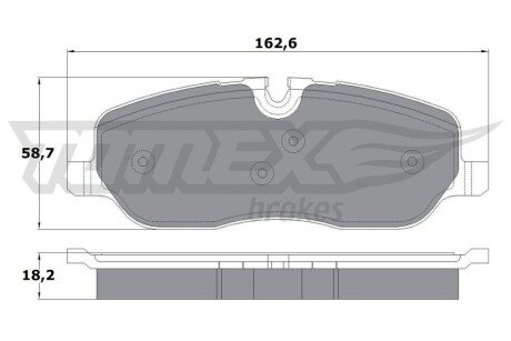 Колодки гальмівні (передні) Land Rover Discovery III/IV 04-18/Range Rover III 02-12/Sport I 05-13 TX1771