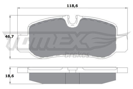 Колодки гальмівні (задні) MB Vito (W447) 14- (Brembo) Q+ TX1781