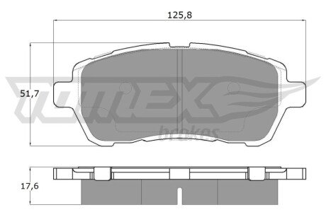 Колодки гальмівні (передні) Ford Fiesta 08- (Lucas) TX1795