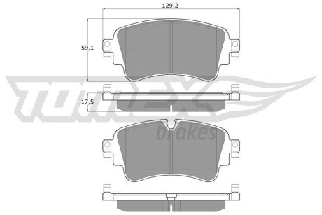 Колодки гальмівні (задні) Audi A4/A5/Q5/Q7 2.0 TFSI/TDI/3.0 TDI 15- (TRW) Q+ TX1823