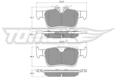 Колодки гальмівні (задні) Volvo S60 III/S90 II/ V60 II/ XC60 II 16- (Teves) Q+ TX1887