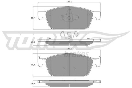 Колодки гальмівні (передні) Ford Kuga II/ Connect II 12- (Teves) Q+ TX1891