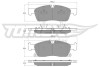 Колодки гальмівні (передні) MB M/GL/GLE/GLS-class (W166/X166) 11- (Teves) Q+ (193.3x64x21.3) TOMEX TX1928 (фото 1)