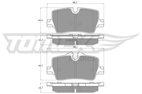 Колодки гальмівні (задні) BMW 3 (G20/G80/G28)/4 (G22/G82) 18- TX1985