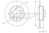 Диск гальмівний (задній) Skoda Fabia/Octavia/Roomster 98-/VW Golf IV (232x9) TOMEX TX7001 (фото 1)