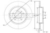 Диск гальмівний (задній) Ford Focus/C-Max 04- (265x11) TOMEX TX7194 (фото 1)