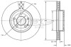 Диск гальмівний (передній) MB Vito/Viano (W639) 03-/(W447) 14- (300x28) (вентильований) TOMEX TX7231 (фото 1)