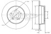 Диск тормозной (задний) MB C-class (W202/W203/S203/CL203)/ E(W210) 96-07 (290x10) TOMEX TX7310 (фото 1)