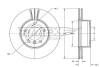 Диск гальмівний (передній) BMW 5 (F10/F11)/6 (F06/F13) 09- (348x30) PRO+ TOMEX TX7398 (фото 1)