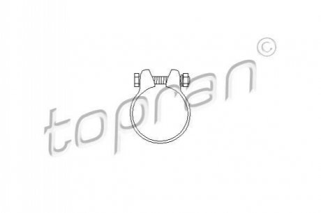 З’єднювальні елементи системи випуску TOPRAN / HANS PRIES 102750 (фото 1)
