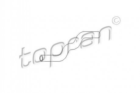 Патрубок радиатора TOPRAN / HANS PRIES 102873 (фото 1)