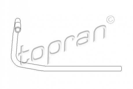 Патрубок радіатора охолодження TOPRAN / HANS PRIES 104132 (фото 1)