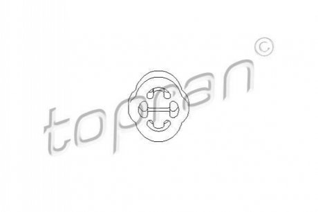 Кронштейн, глушитель TOPRAN / HANS PRIES 104183 (фото 1)