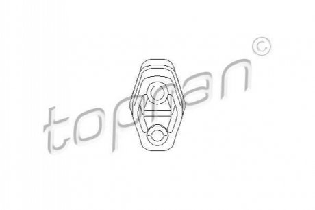 Кронштейн, глушитель TOPRAN / HANS PRIES 104402 (фото 1)
