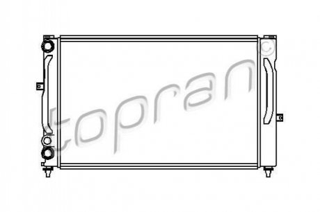 Радиатор охлаждения двигателя TOPRAN / HANS PRIES 107151 (фото 1)
