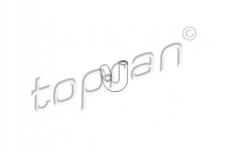 Патрубок радиатора охлаждения TOPRAN / HANS PRIES 107304 (фото 1)