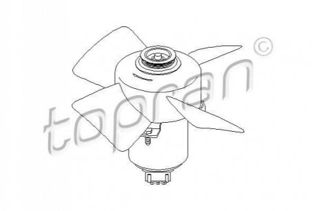 Вентилятор охлаждения двигателя TOPRAN / HANS PRIES 107708 (фото 1)