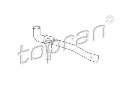Патрубок радиатора охлаждения TOPRAN / HANS PRIES 109009 (фото 1)
