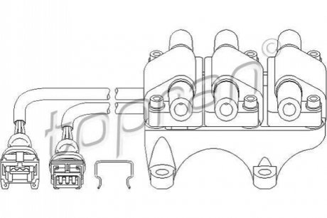 Котушка запалення TOPRAN / HANS PRIES 111749 (фото 1)