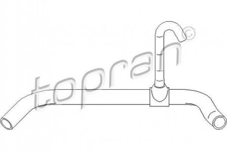 Патрубок радіатора охолодження TOPRAN / HANS PRIES 111799 (фото 1)